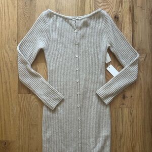 Brand New Abercrombie & Fitch Wool Blend Button-Down Dress